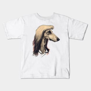 Greyhound With Mullet Kids T-Shirt